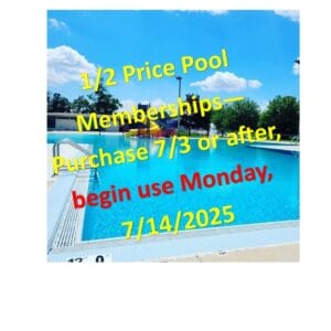2025 Half Price Season - Pool Membership for Family of 5+*