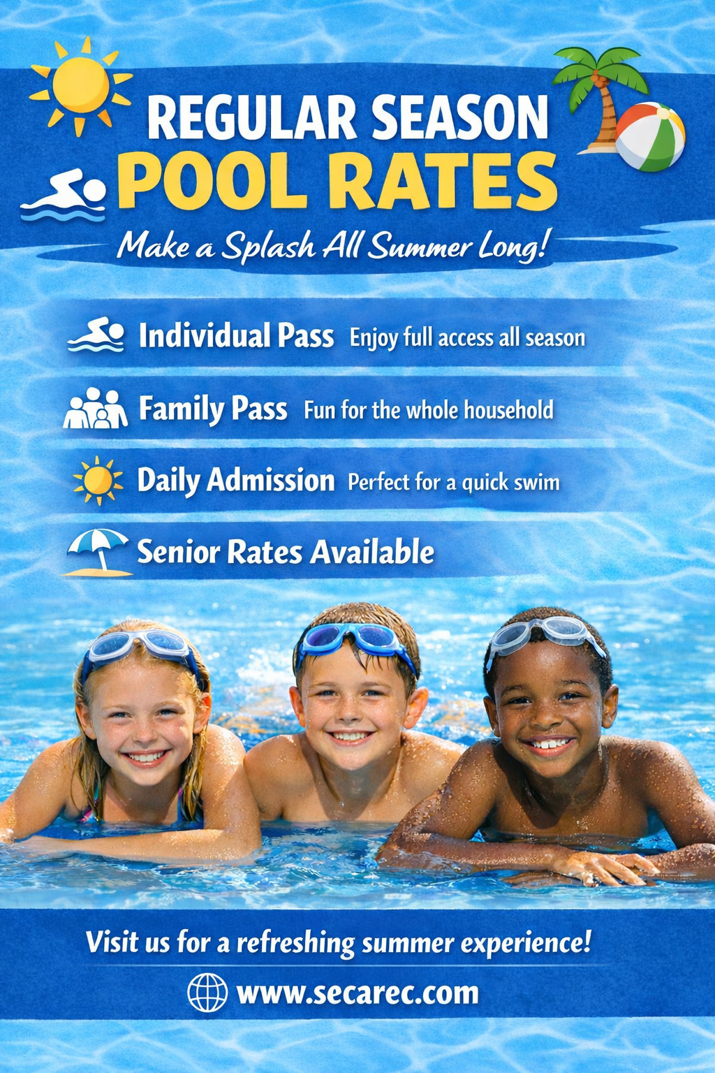 Summer fun pool pass promotion
