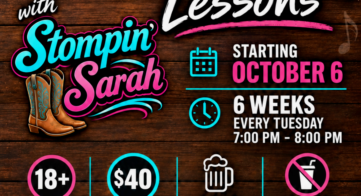 Stompin’ Sarah’s Beginner Line Dancing